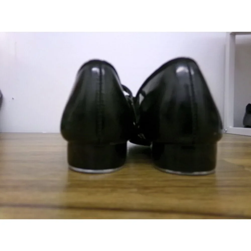 Pre-Owned Dance Tan Tap Shoes ABT Kids 12 Mary Jane Patent Leather Loop Strap